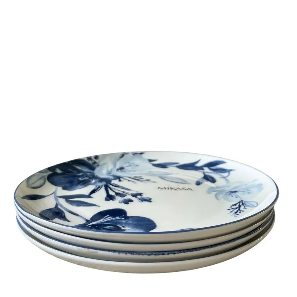MIKASA Darcy Blue & White Floral Bone China 9